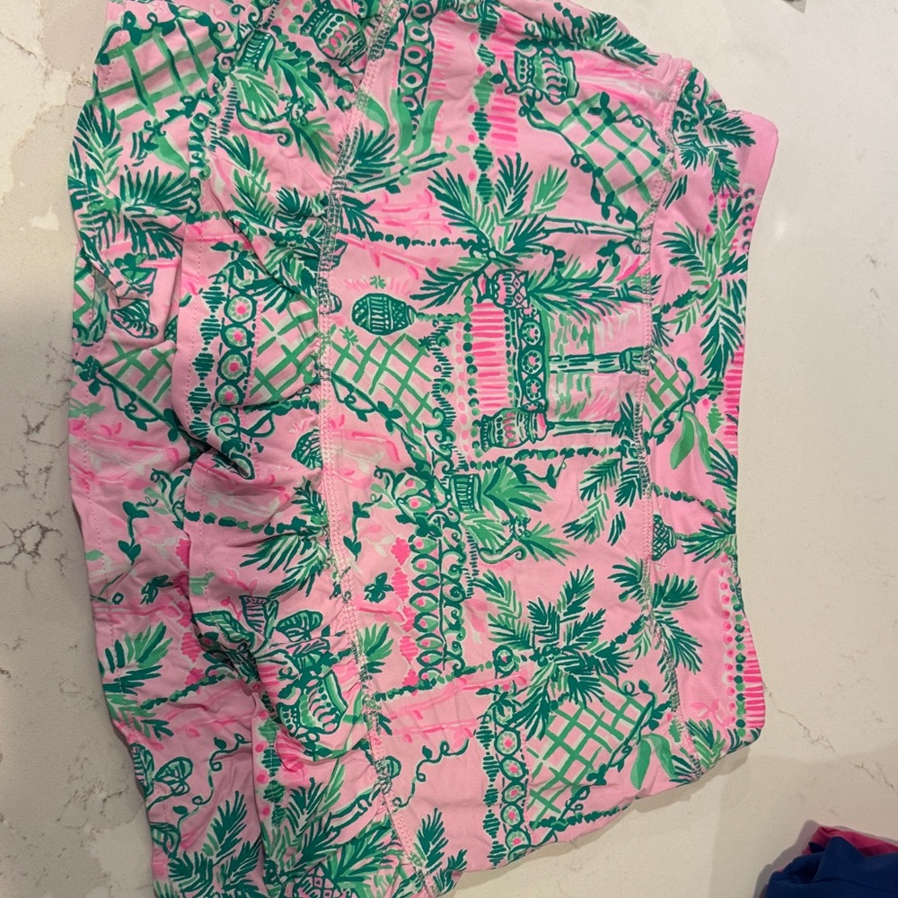 Pink and Green Lilly Pulitzer Patterned Skirt